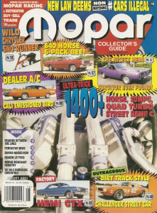 MOPAR COLLECTORS GUIDE 2001 AUG - FACTORY 67 HEMI GTX, AC IN A SUPERBIRD